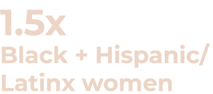 1 5x Black + Hispanic Latinx women