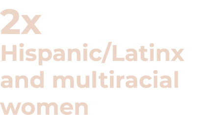 2x Hispanic Latinx and multiracial women