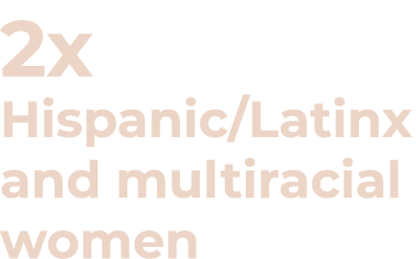 2x Hispanic Latinx and multiracial women