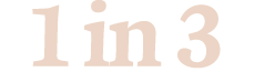 1 in 3