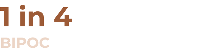 1 in 4 BIPOC